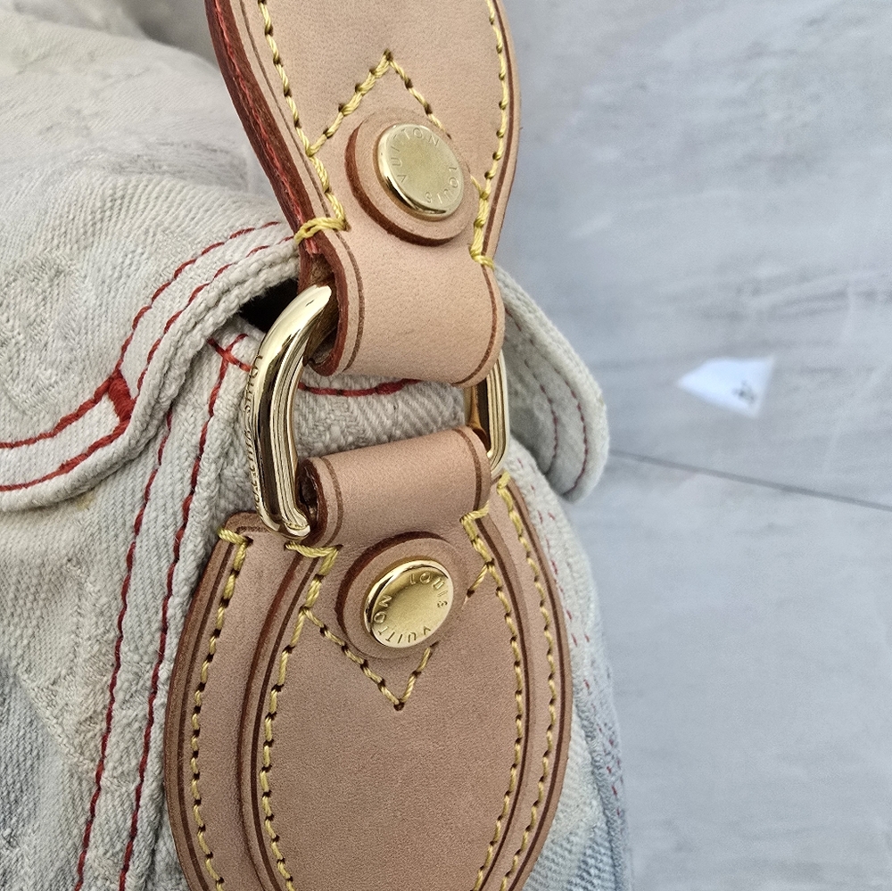 🔥Louis Vuitton Denim and Red Ombre Bag - Picture 7 of 13